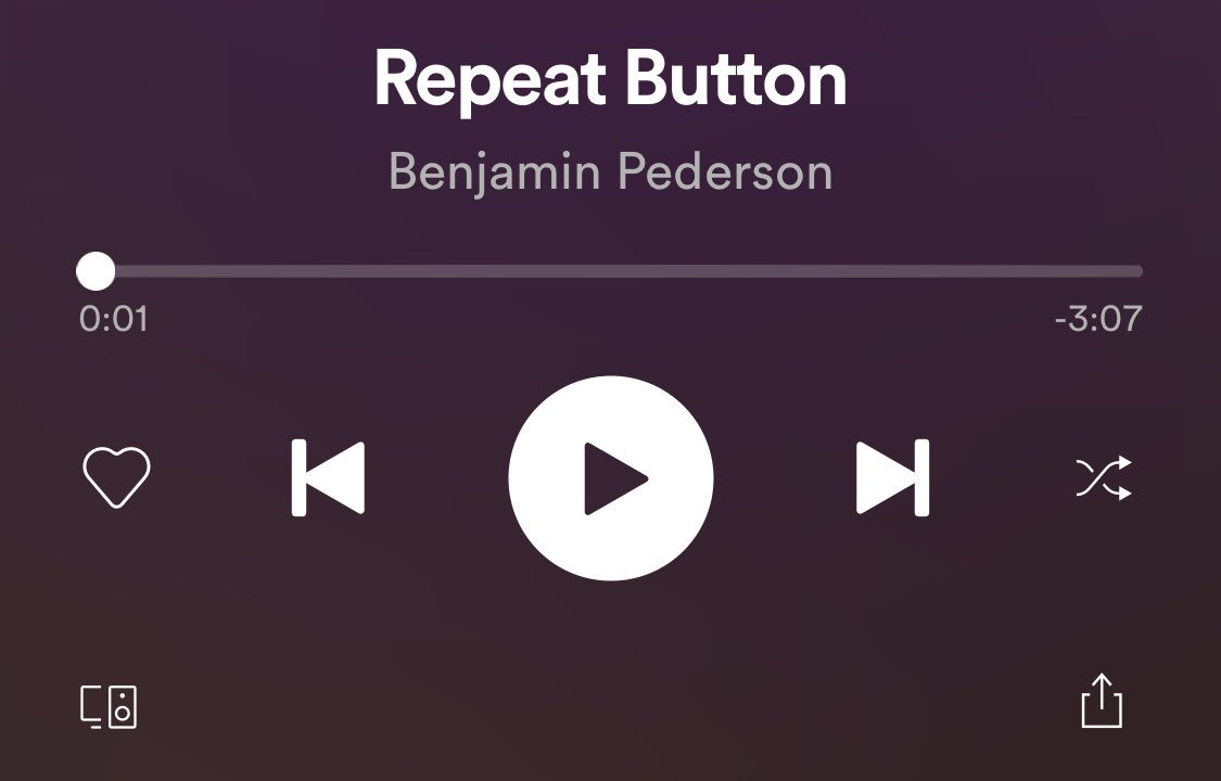 Spotify repeat button  Ilya Bezdelev